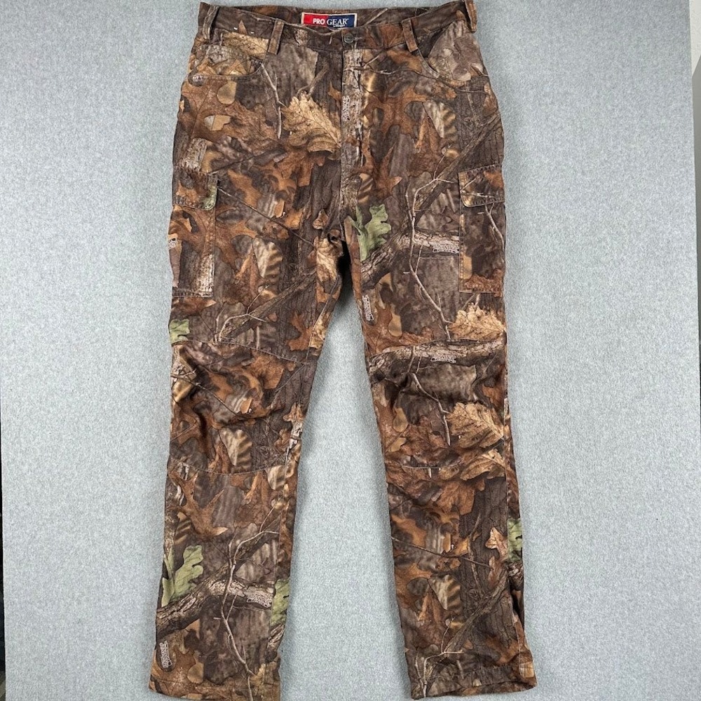 Wrangler‎ Pro Gear Men's Camouflage Cargo Pants 38x34 Timber Hunting Outdoor